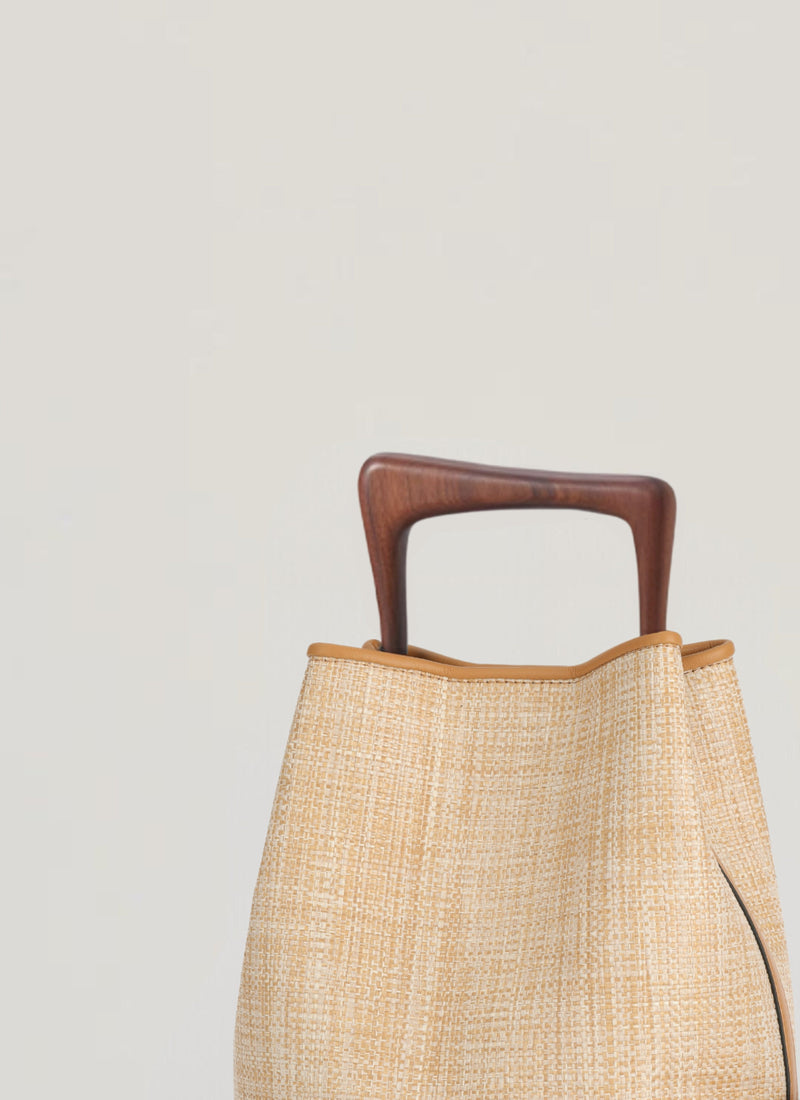 Ozzy Raffia Bag - Natural